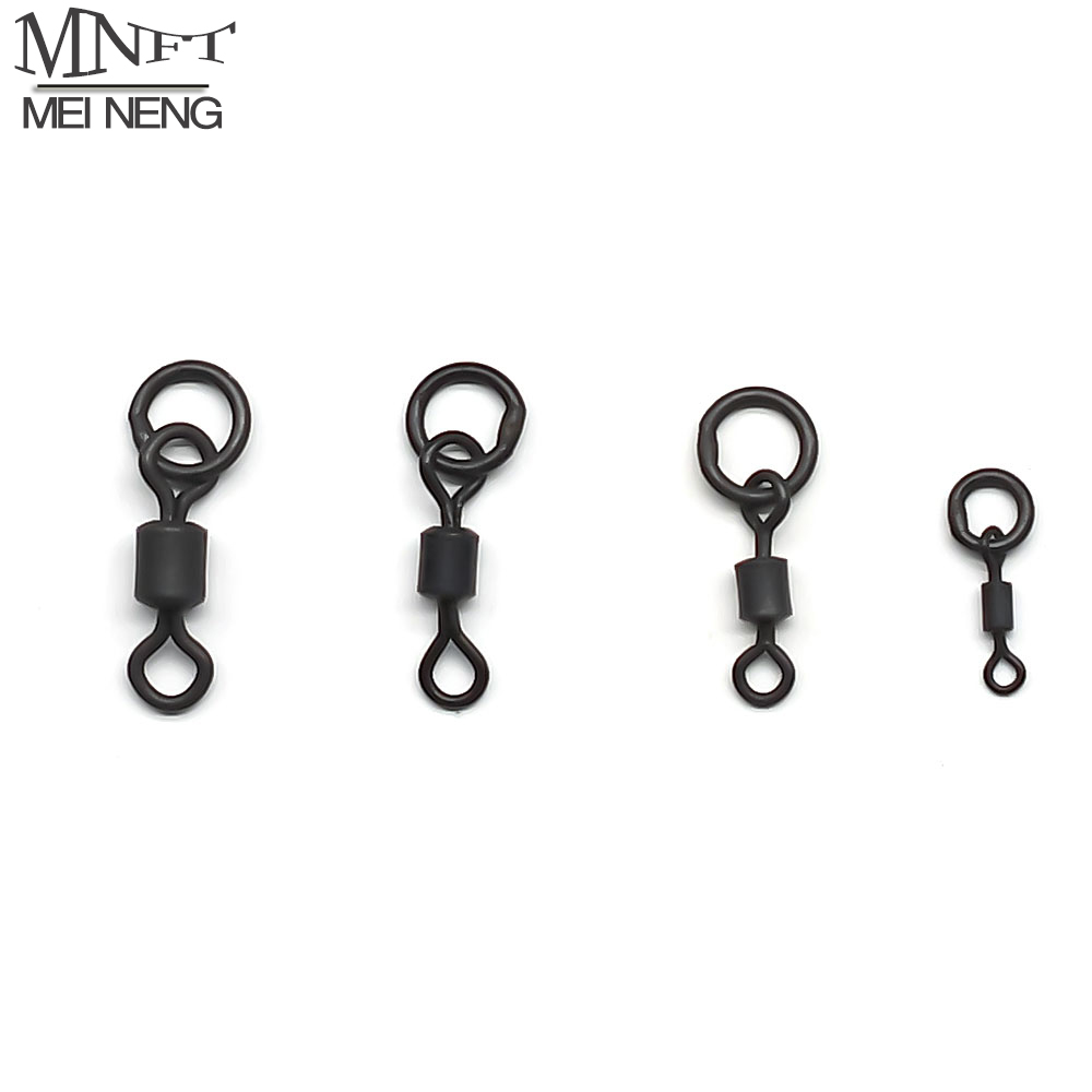 MNFT 40 Uds. Anillo flexible de cambio rápido aparejo giratorio Terminal para hacer aparejos accesorios de pesca de carpa