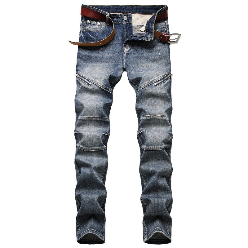 Ropa de calle de Skateboard para hombre, pantalones vaqueros elásticos estilo HIP HOP Punk, vaqueros para bicicleta, pitillos ajustados a la , otoño y primavera,