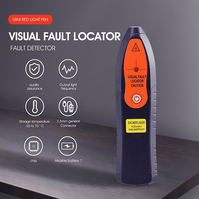 2 in1 VFL 10mW 30mW Visual Fault Locator Fiber optic test pen FTTH Fiber Optic Tool Kit Fiber Optical Power Meter -50 + 26dBm