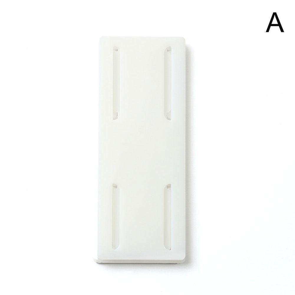 Punchfree-Soporte adhesivo para enchufe, fijador de pared, tira de alimentación, enchufes de almacenamiento, soporte de estante, gancho extraíble: Blanco