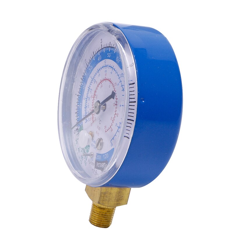 Blue Air Conditioner R404 R134A R22 Refrigerant Low Pressure Gauge PSI KPA
