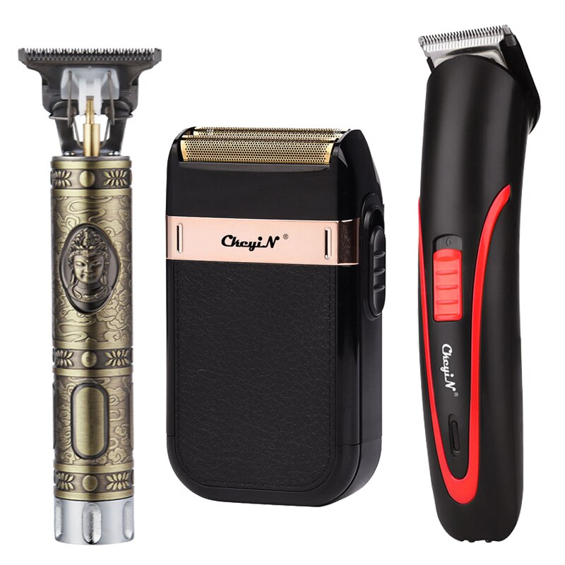 Barbeiro profissional máquina de cortar cabelo elétrico recarregável t-outliner acabamento máquina de corte aparador barba barbeador sem fio com fio: A13