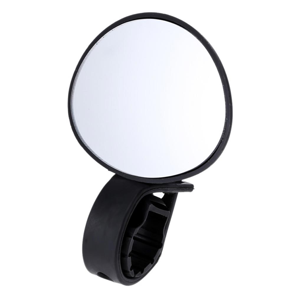 3 cores rotatable ajustável 360 graus guiador espelho retrovisor ciclismo bicicleta acessórios da bicicleta adequado para bicicleta: Black