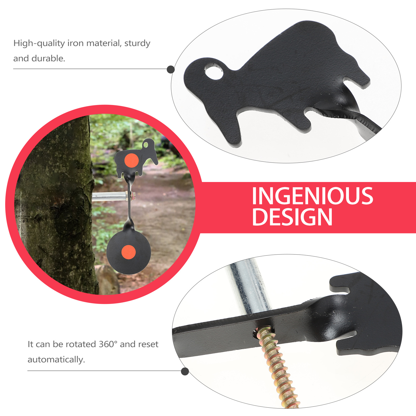 Portable Unique Metal Shooting Target Shooting Game Target Shooting Exercise Target