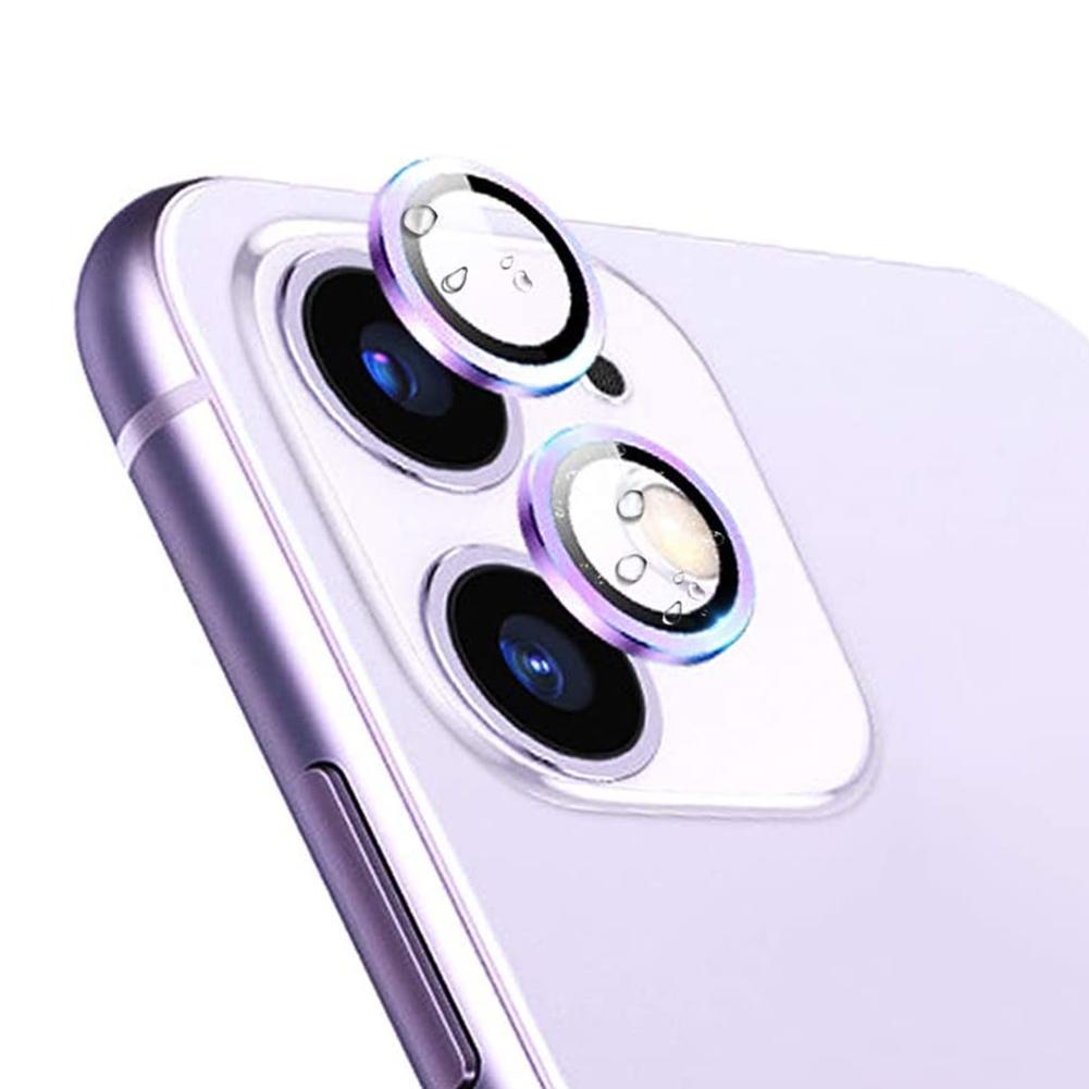 3 piezas de Protector de la caja del anillo de la Lente de la cámara trasera del teléfono para el iPhone 11 Pro Max: Default Title