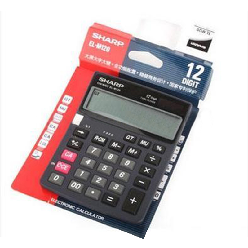 Sharp EL-M120 Business Office Computer Large Screen Trapezoidal Button Small Calculator