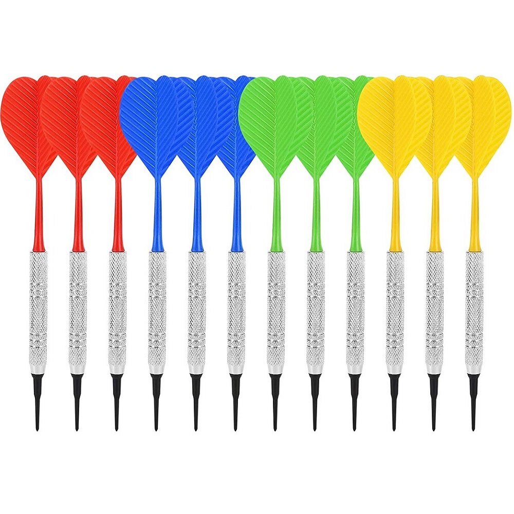 0XBIT Dartspitzen Kunststoff, 200 Stück Soft Darts Spitzen Mit 2BA-Gewinde, Grün, Ersatzspitzen Für Elektronische Dartscheiben