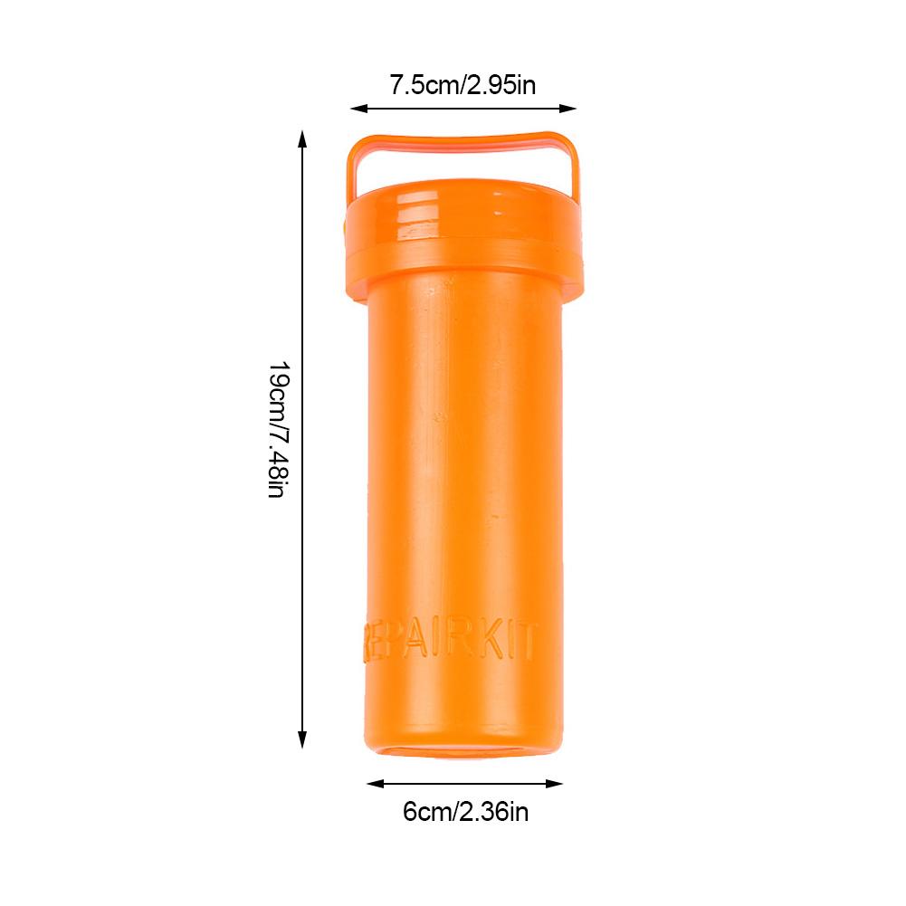 Marine Durable PVC Repair Kit Tool Container Bucket For Kayak Inflatable Rubber Boat Orange Fishing Yatch Dinghy Accessories