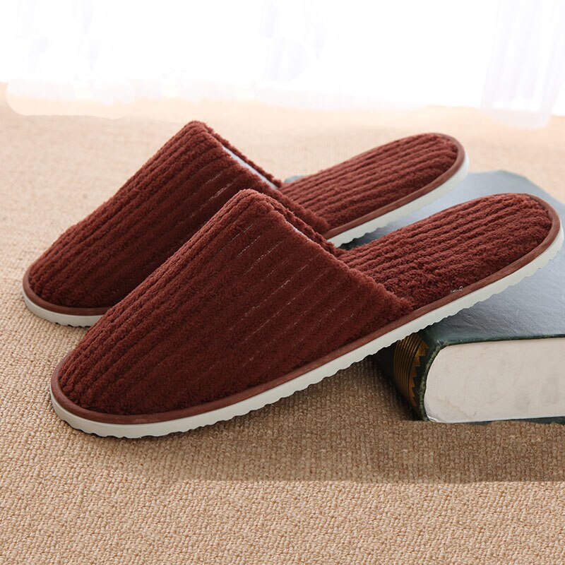 Kid Shoes Good Hotel Family Party Room Disposable Slippers Salon Spa Men Women Shoes Slippers: Black / 20pc