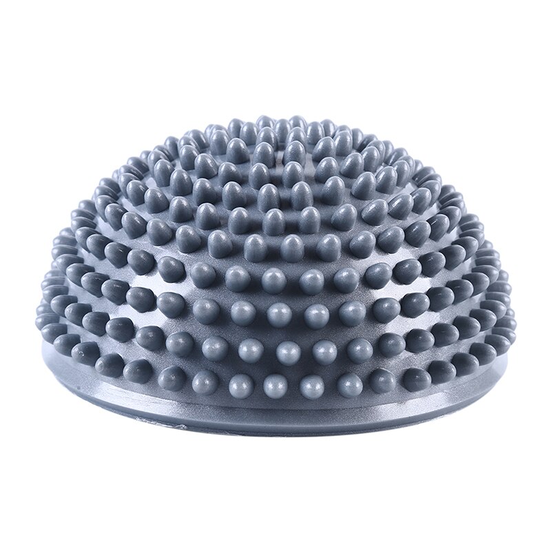 Yoga Ball Stabilizer Balance Trainer Hemisphere Stepping Stones Spiky Massage Ball Yoga Half Ball Sensory Integration Ball: Silver