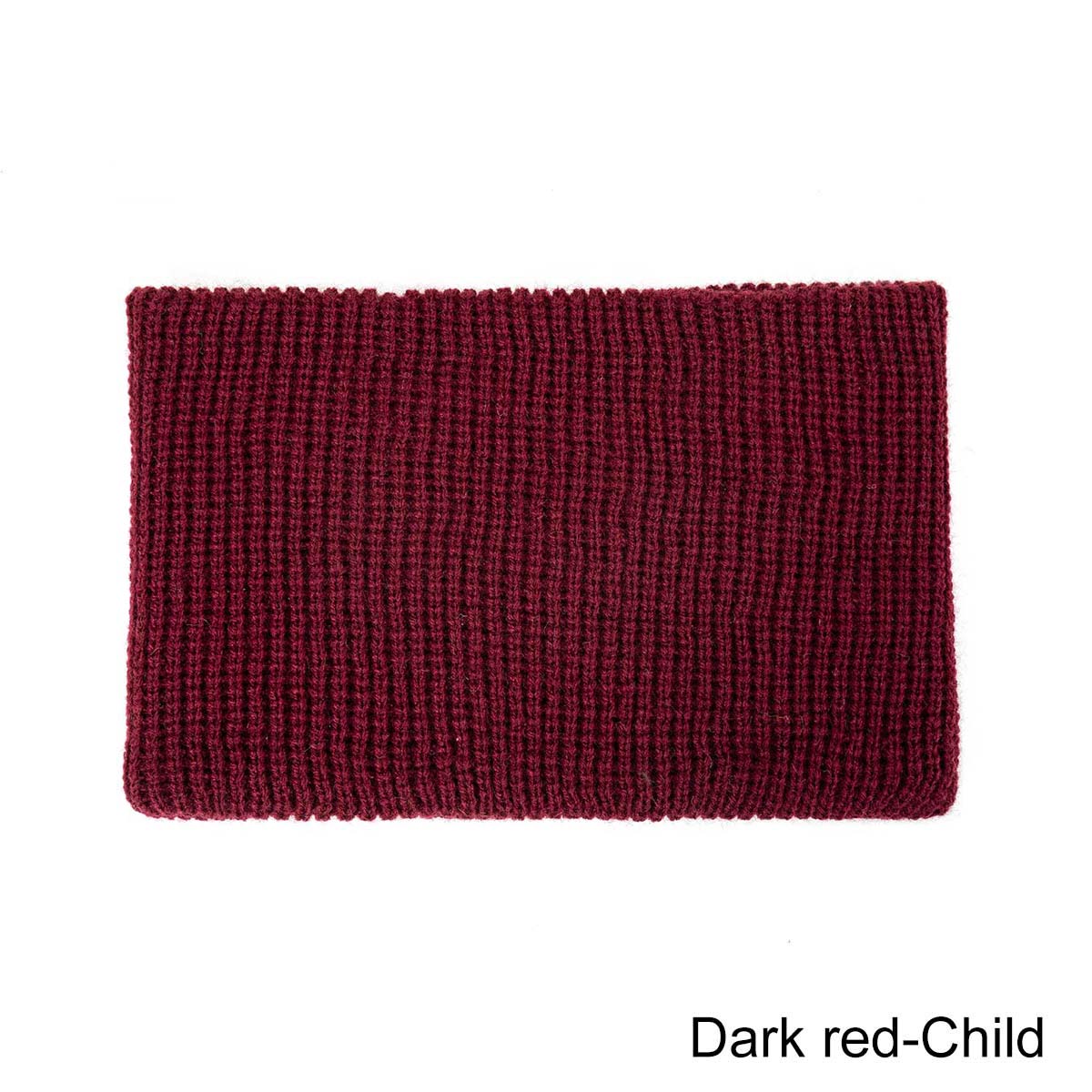 Baby Winter Scarf For Boys Girls Warm Brushed Knit Neck Warmer Circle Wrap baby Cowl Loop Snood Shawl Scarf Unisex: dark red