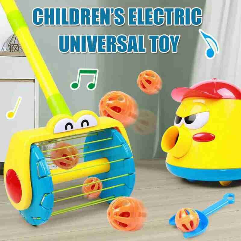 Elektrische Universele Bubble Pot Launcher Kinderspeelgoed Stofzuiger Interactie Bells Baby Ouder-Kind Peuter Wandelwagen H2M0