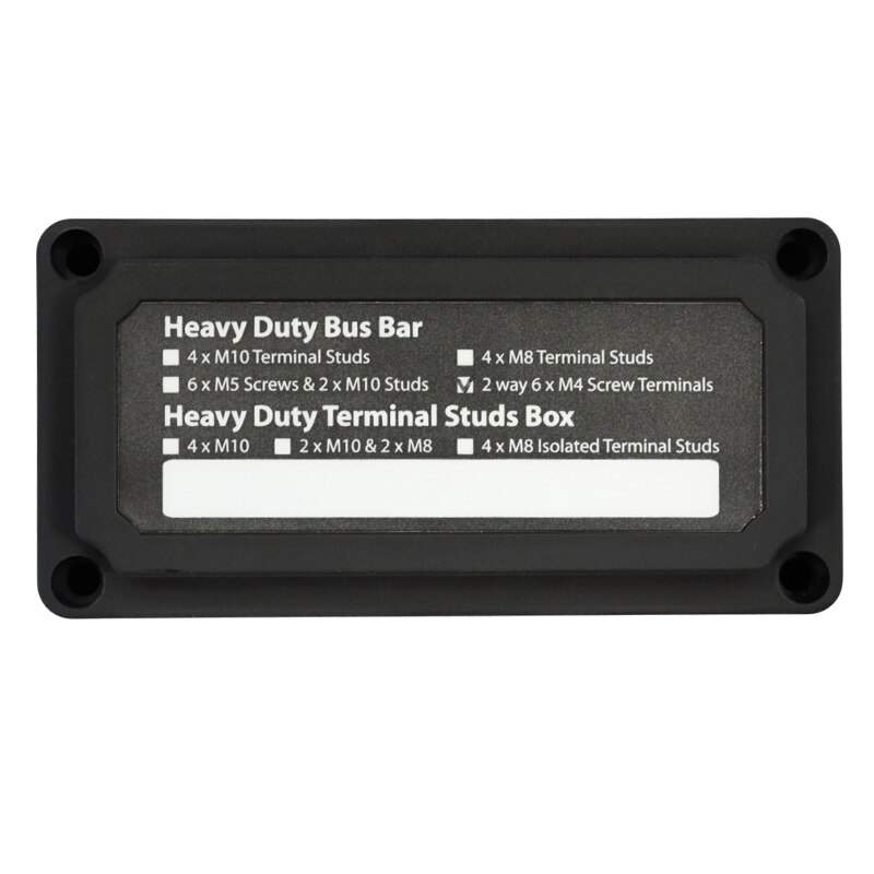 DC 48V Distribution Box 16-Bit Negative Sink Busbar 100A For Truck Motorhome Coach Boat Bus Bar Power Distribution Block