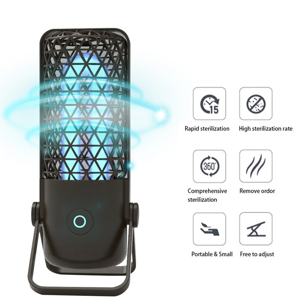Xiaomi USB Home UV Disinfection Lamp Ultraviolet + Ozone Germicidal Lamp Portable Rechargeable Deodorant Household Disinfection