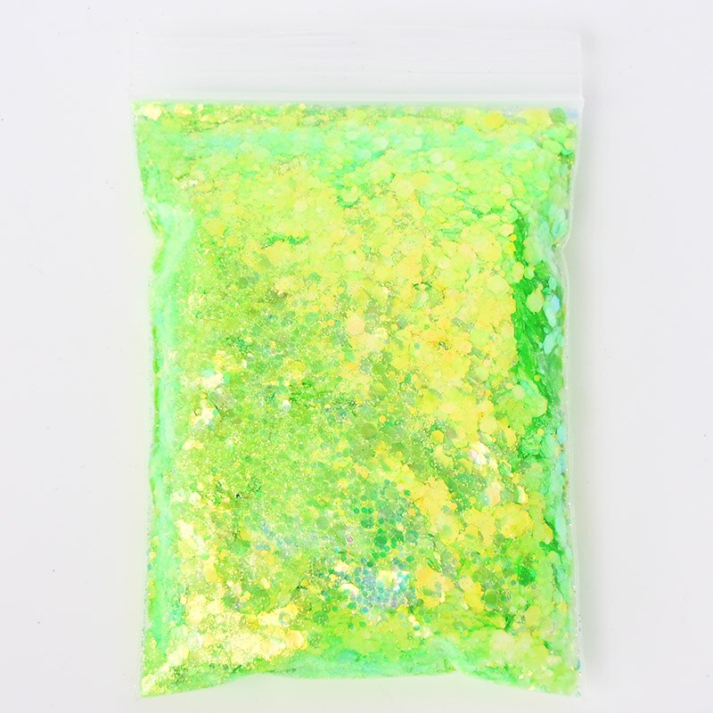 1.76 oz påsar chunky till fin / lös glitter orange / guld glitter mix "pumpa spice", nail art glitter, löst glitter,: Färg 9 50gr