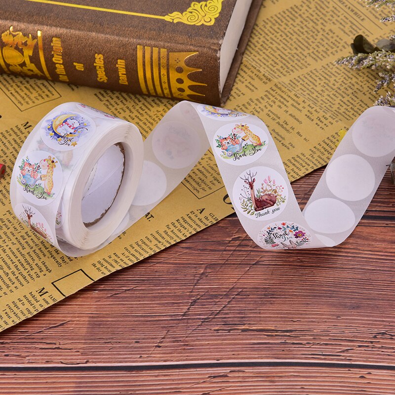 500Pcs Reward Stickers Encouragement Sticker Roll for Kids Motivational Stickers with Cute Animals for Students Teachers