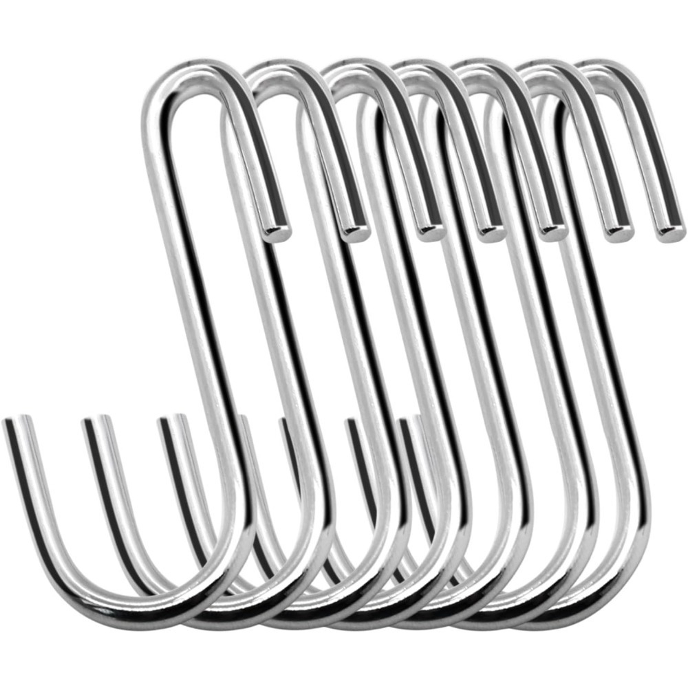 Heavy Duty S-haken Pan Pannenlap Rack Haken Hangende hangers S-vormige organisator Opslaghouder Kleding Tassen Keukenaccessoires: Default Title