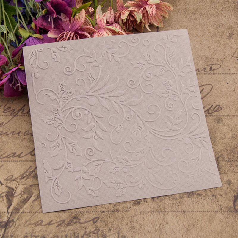Plastic Embossing Folder Template DIY Scrapbook Photo Album Card Craft DIY Vine-S001