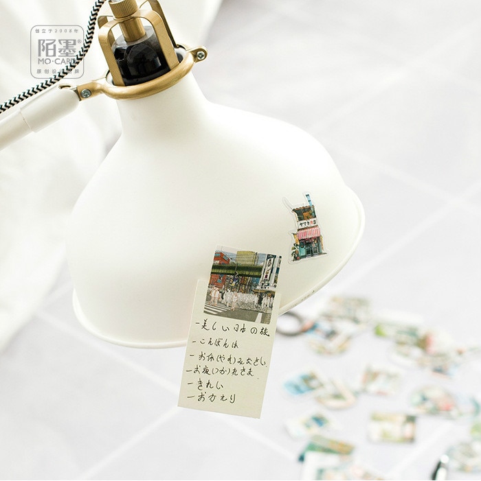 46 Pcs/pack voyage paysage papier enveloppe Style européen Message carte lettre stationnaire stockage papier autocollant