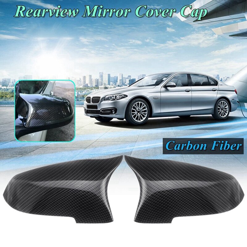 Couvercle de rétroviseur latéral adapté pour-BMW- 5 6 7 série F10 F07 F01 fibre de carbone