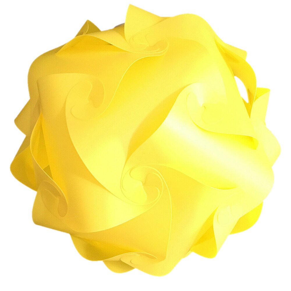 4 colores DIY Tulipa Color esférico Tulipa accesorios de iluminación DIY puzle Tulipa accesorios de iluminación: Amarillo