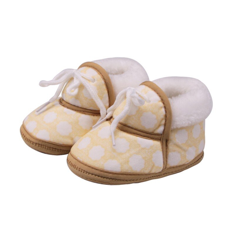 Mignon bébé chaussures printemps hiver doux bébé rétro impression bottes coton rembourré 5 Styles infantile bébé garçons filles Bootie: JM0193YC