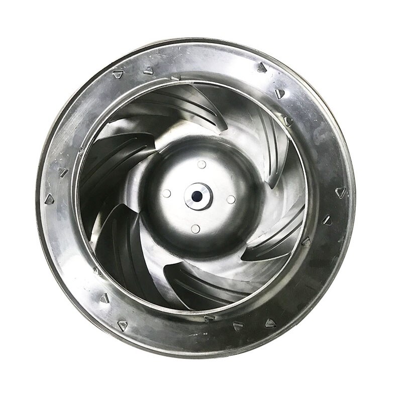 315mm impeller Vane Motor Blades Fan Impeller shaft aluminum blower fan wheel cooling helice accessories for CNC machine tools