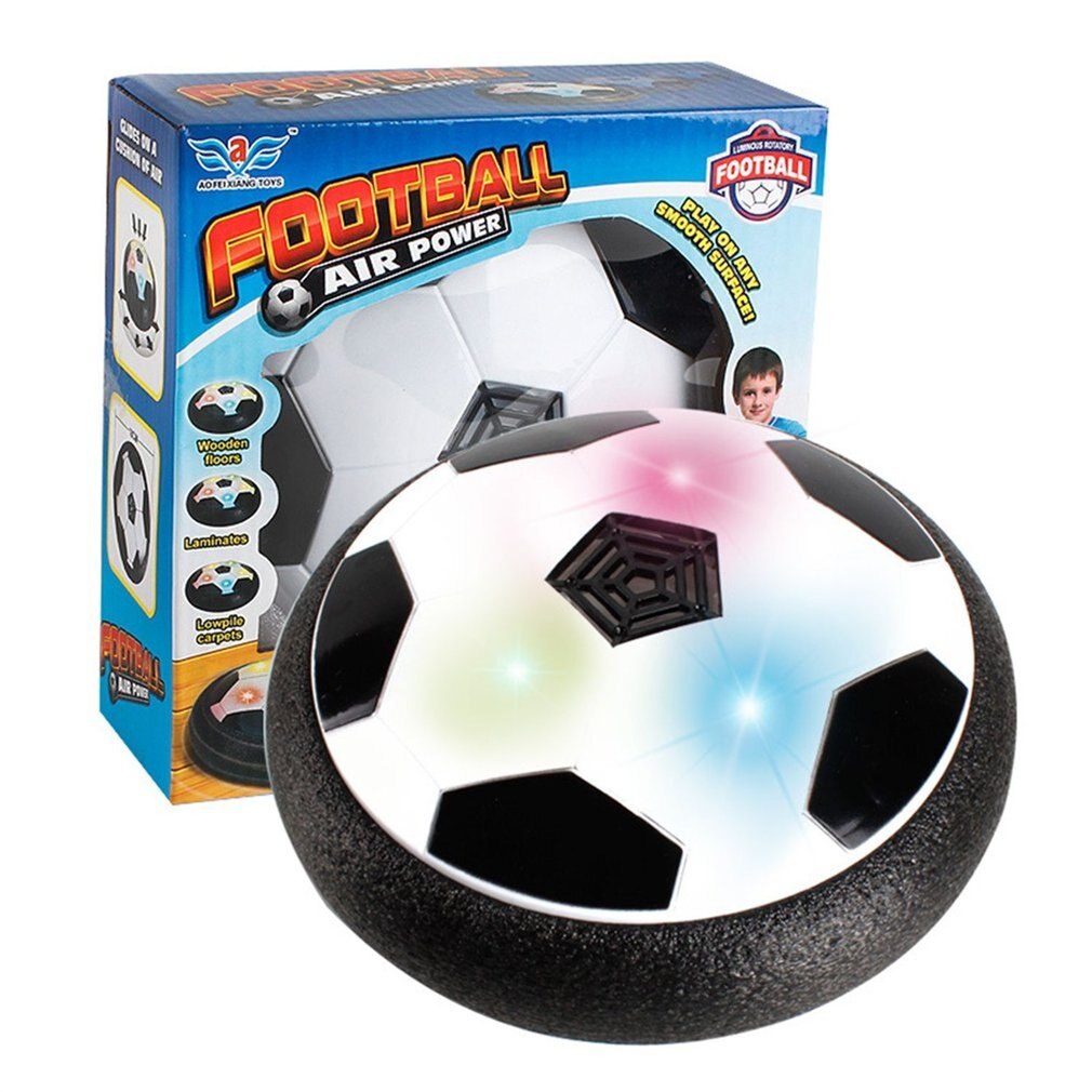 18 Cm 1 Pc Air Power Voetbal Hover Bal Grappige Led Licht Knippert Bal Kleurrijke Disc Indoor Voetbal Speelgoed voor Jongens Wereld Voetbal