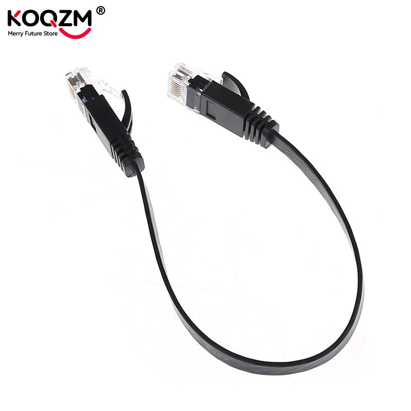 1pc 30cm Cat6 Network Cable Patch Cord RJ45 Slim High-speed Computer Networking Cord