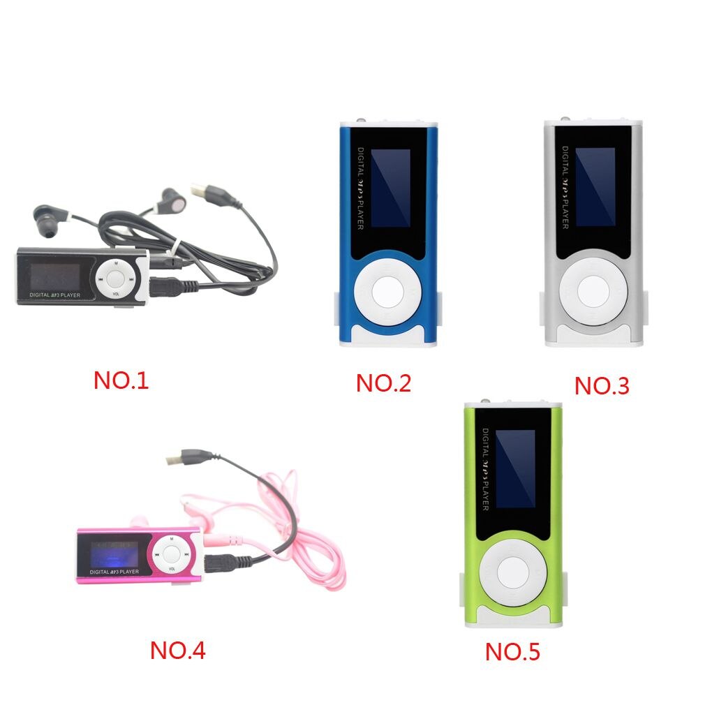 Digital Music MP3 Player Mini USB OLED Screen MP3 Support 16/32GB Micro SD TF Card Light Clip Flashlight For Sport Home