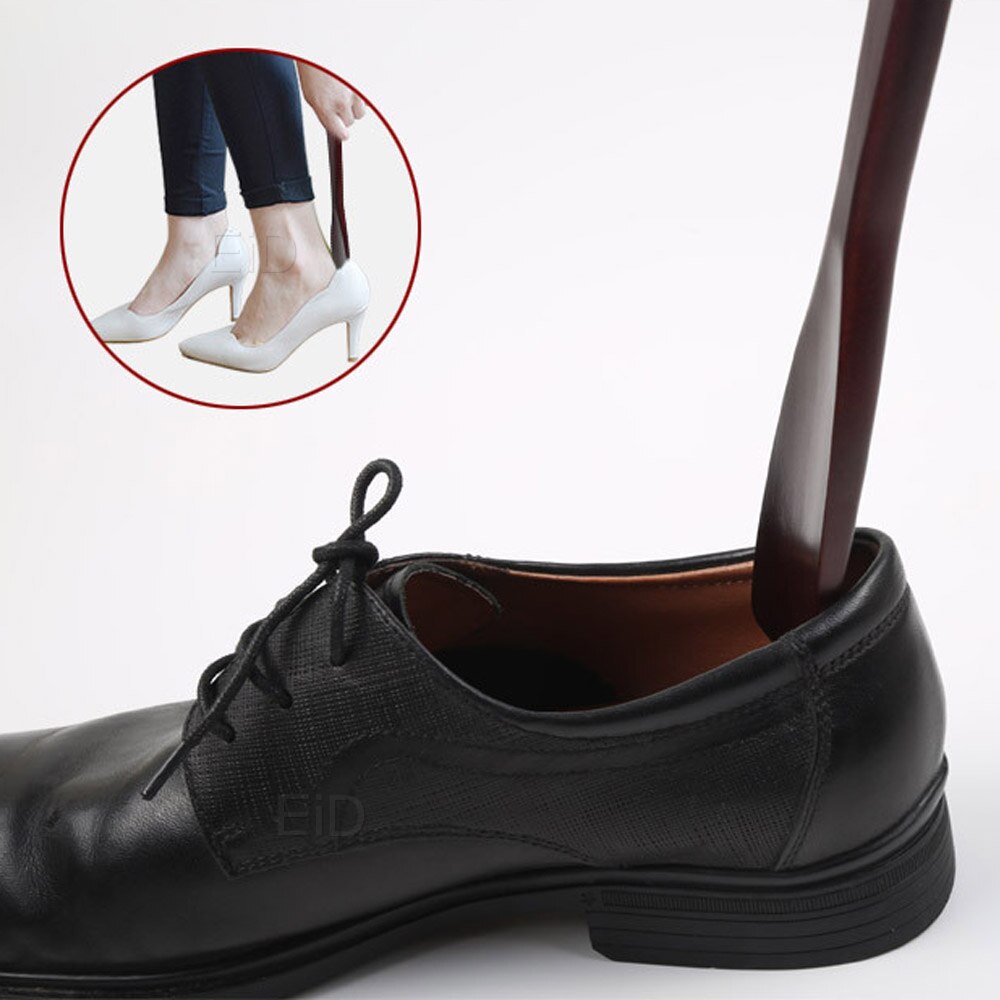 Birk træ skohorn 25/40/54cm holdbart skohorn håndtag skohorn horn værktøj ske til sko pleje langt skohorn