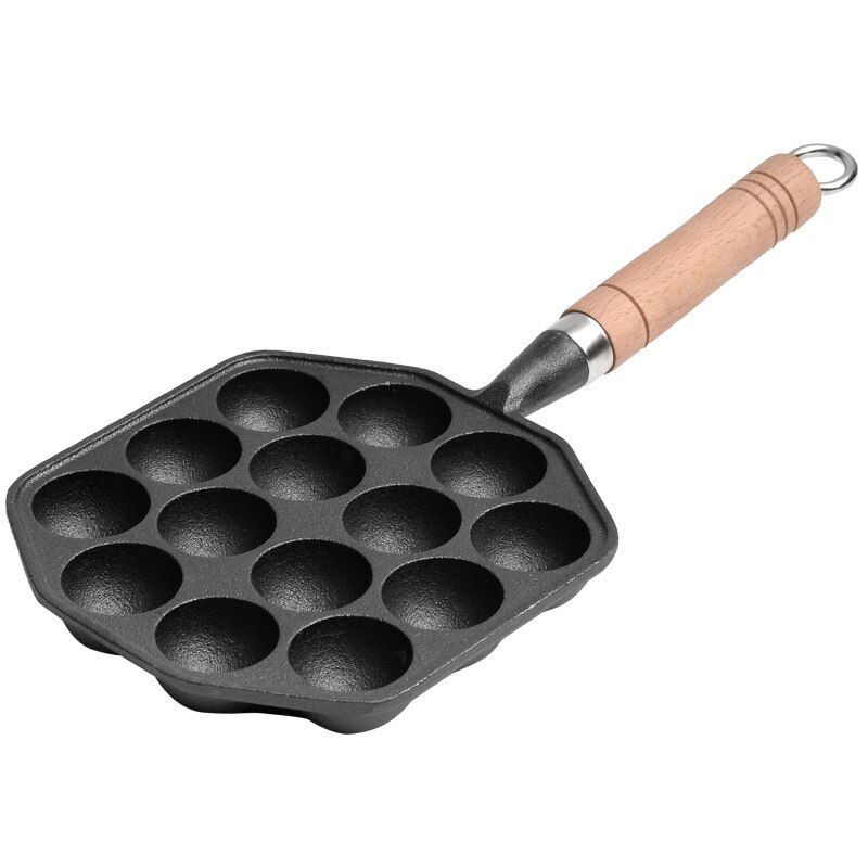 14 Holtes Takoyaki Pan Takoyaki Maker Octopus Vlees Ballen Bakken Pan Thuis Koken Gereedschap Keukengerei