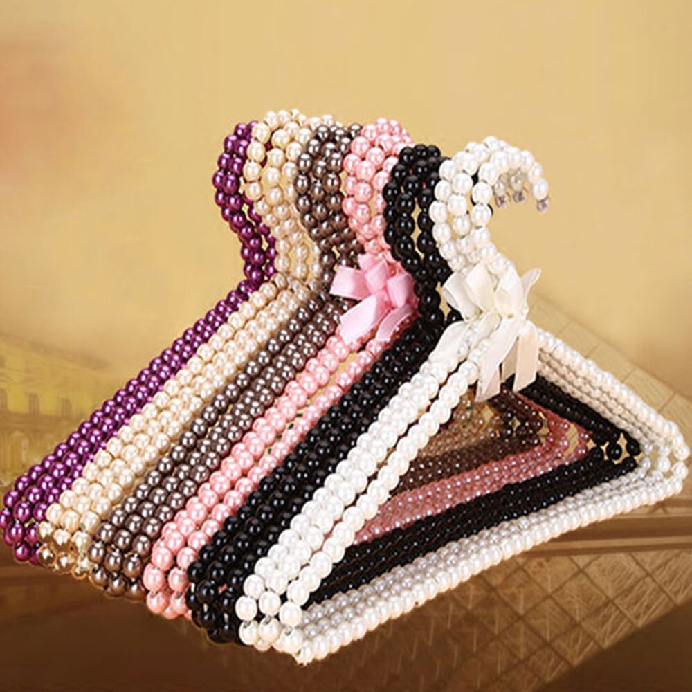 Cintres en perles pour vêtements, 10 pièces, pour la maison, gain de place, pour robe