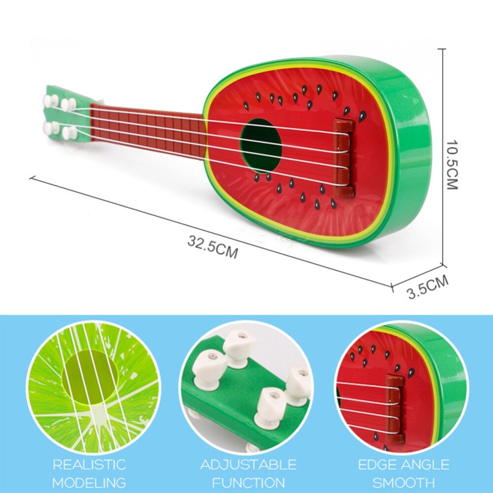 32CM Children Kids Learn Guitar 4 String Ukulele Cute Mini Fruit Can Play Musical Instruments Kid #262381