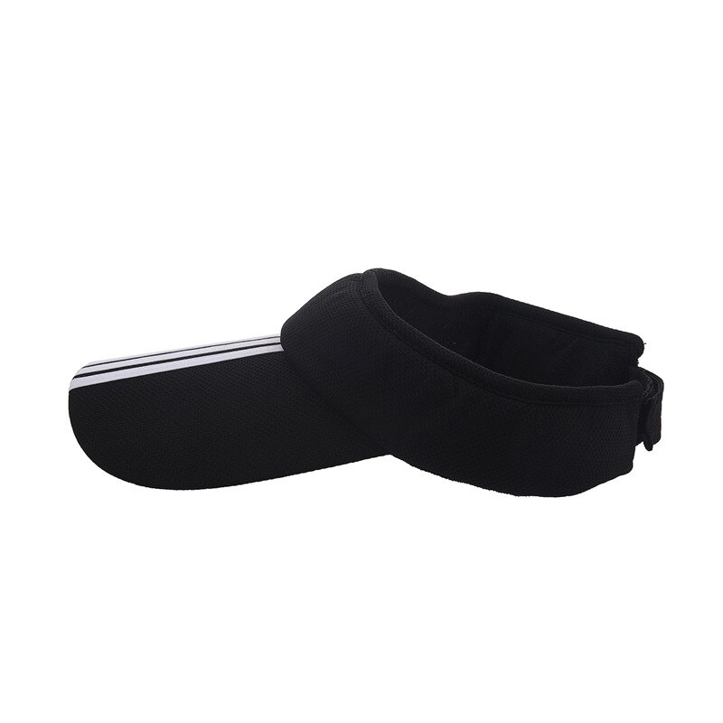 Sport Tennis Golf Zonneklep Hoed Hoeden Verstelbare Plain Heldere Kleur Mannen Vrouwen Zwart