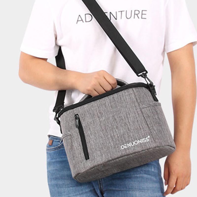 Draagbare Thermische Geïsoleerde Lunchbox Voedsel Opslag Lunch Schoudertas Picknick Pouch
