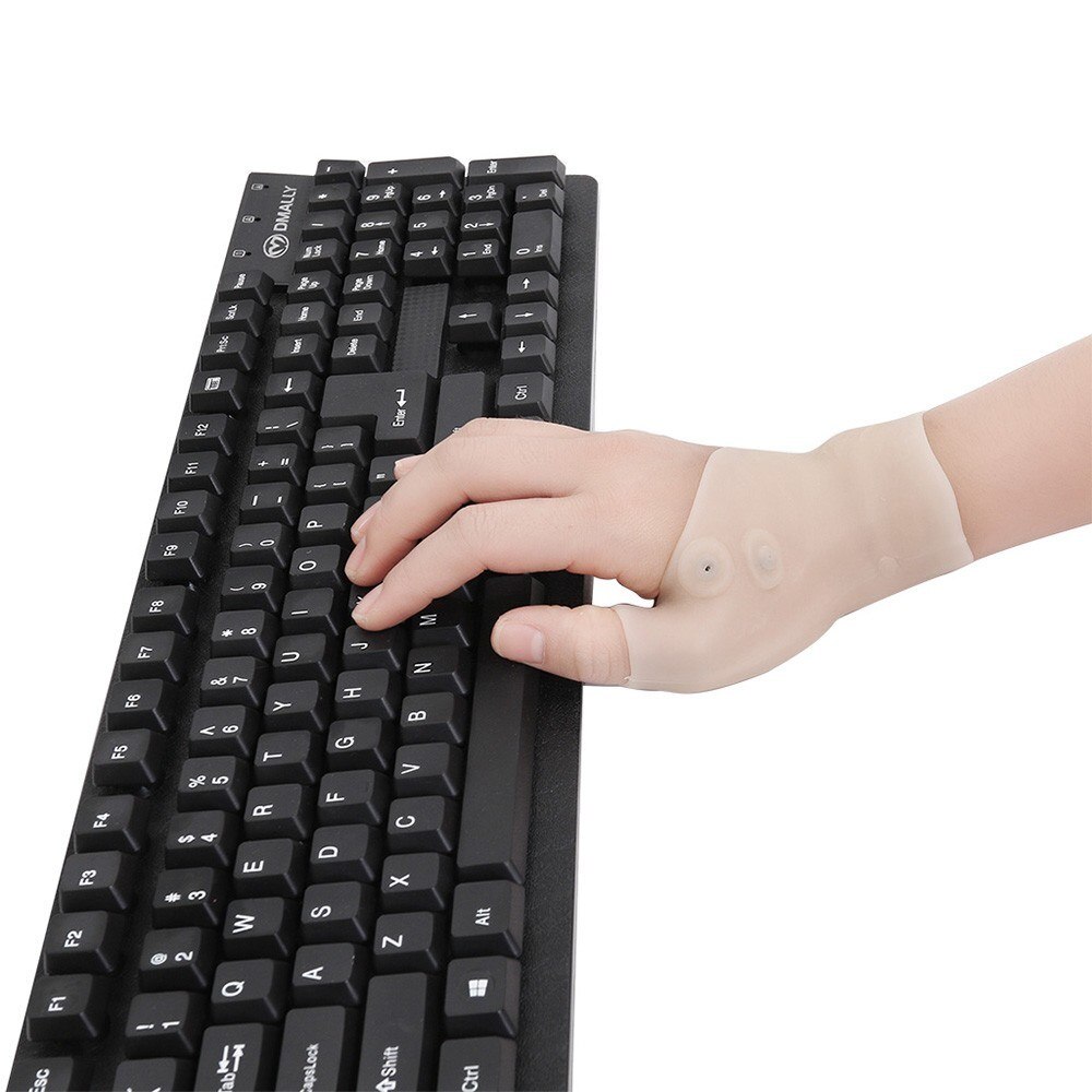 1pc Silicone Compression Glove Single Magnetic Therapy Glove Wrist Support Brace With Thumb Hole For Arthritis Pain Relief