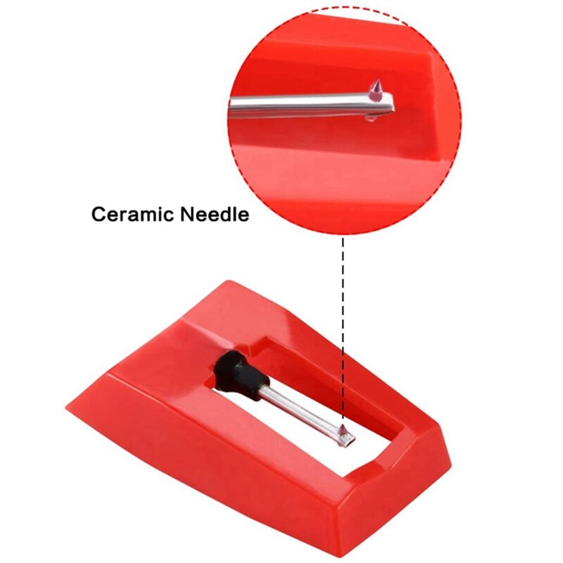 Aguja para tocadiscos de 24 piezas, aguja de reemplazo de diamante, aguja Stylus para reproductor de discos de vinilo