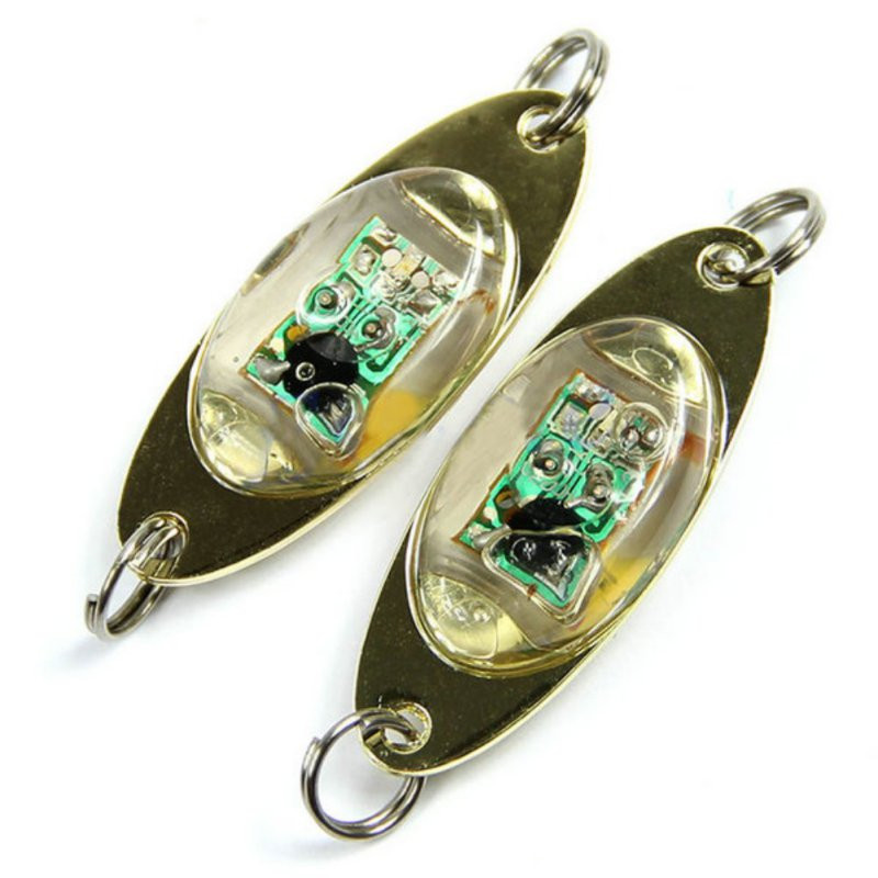 1pc fiskelys 6 cm/2.4 tommer flash lampe led dyb undervands øjenform fiskeri blæksprutte fisk lokke lys