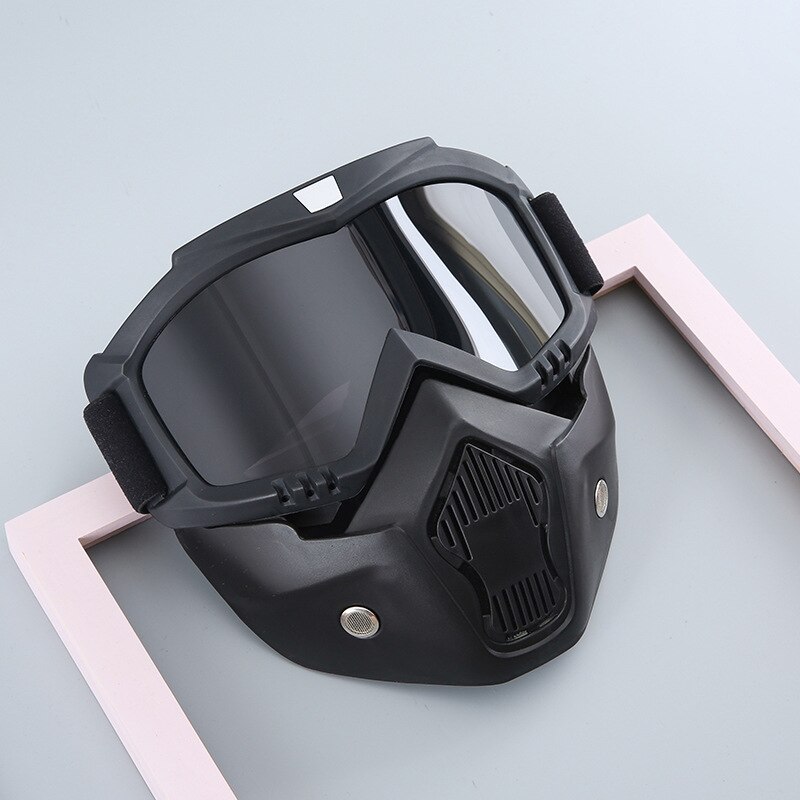 Motorfiets Bril Motocross Motor Moto Bril Afneembare Goggle Uv Bescherming Ski Bike Voor Halley Open Helm Masker