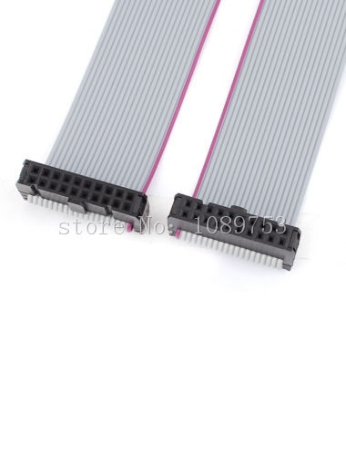 10 stücke FC-20P 20Stift 2,54mm Tonhöhe IDC Steckdose Verlängerung Flachbandkabel Kabel10cm