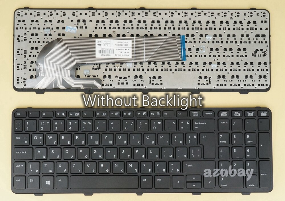 Russische Deutsch Französisch Schwedisch Finnische Hebräisch Koreanische Taiwan Türkische Bulgarische Tastatur für HP Probook 650 G1, 655 G1, hinterleuchtet