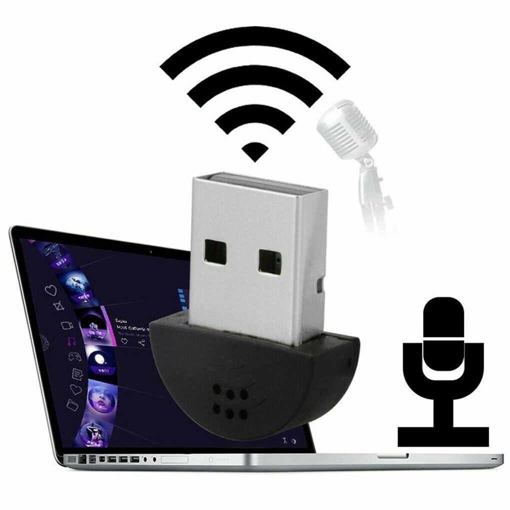 USB Mini Microphone Driver-Free Mic for Laptop Computer Recording Equipment Device