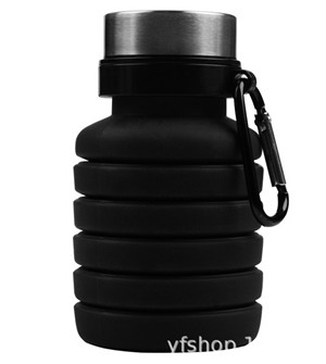 Squeezed Adjustable Water Bottles Bottle Folding Sports Travel Climbing Hiking Drink Bottles Kettle 550ML: D