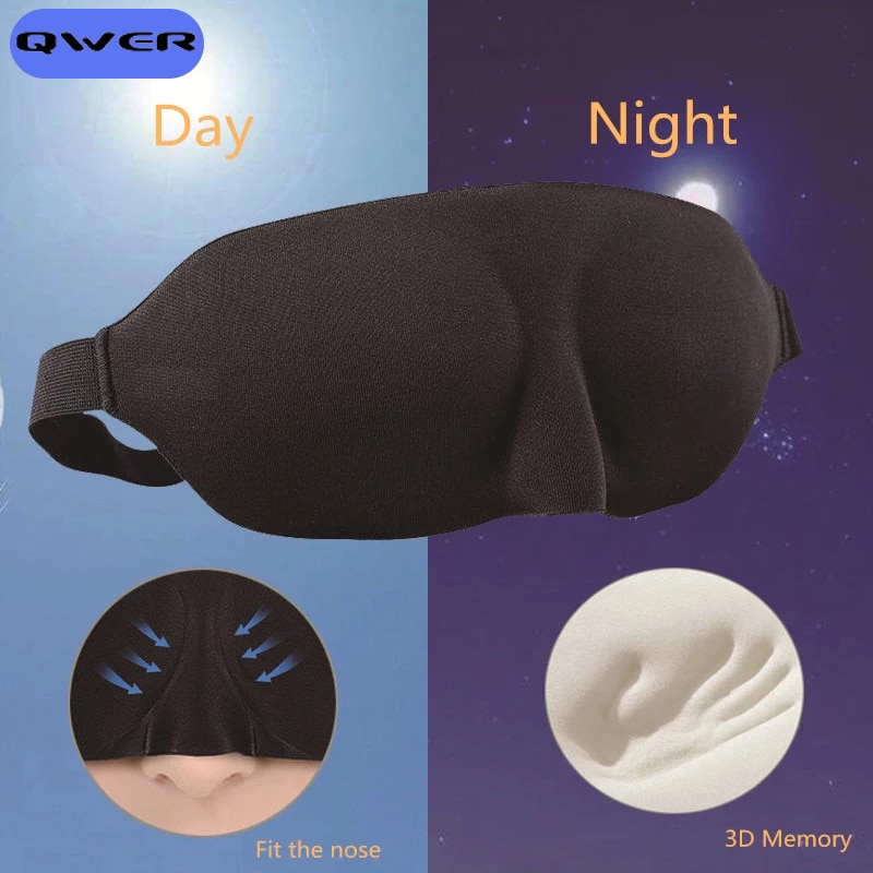 3D Sleep Mask Natural Sleeping Eye Mask Eyeshade Cover Shade Eye Patch Women Men Soft Portable Blindfold Travel Eyepatch 1Pcs