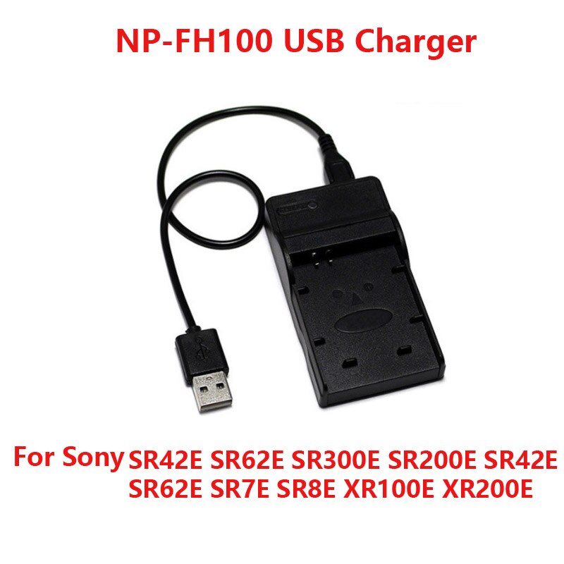 Usb-poort Digitale Camera Batterij Oplader Voor Sony NP-BN1 NP-BX1 NP-F550 NP-FH50 NP-FH100 NP-FR1 NP-FW50 NP-FZ100 NP-BD1 FD1: NP-FH100