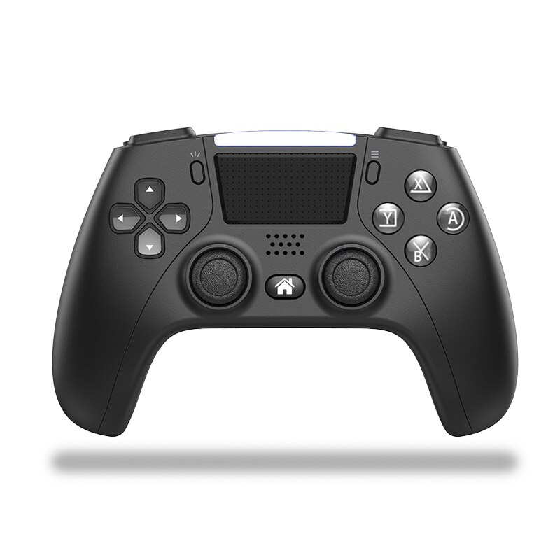 Mando inalámbrico Bluetooth DualShock 4, compatible con sensores de presión de 6 ejes, con altavoz para PS4/teléfono Android/PC: Negro