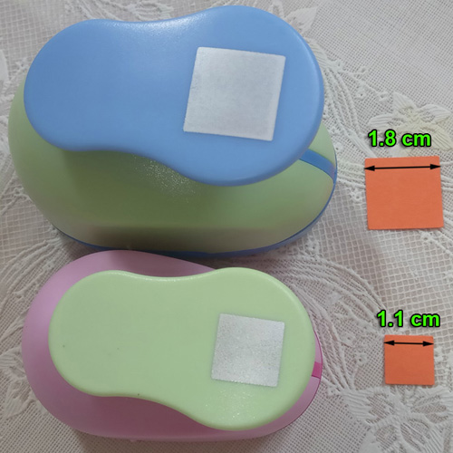 18mm-53mm Square Shaped craft punch Scrapbooking School DIY Paper Cutter EVA foam Geometry Hole Punches: 11mm18mm