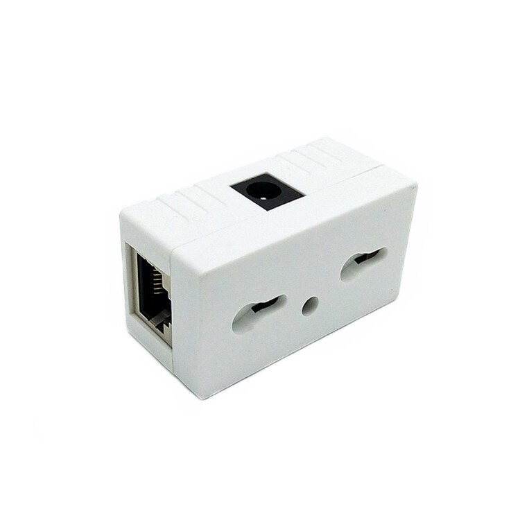 Conector RJ45 para cámara IP, adaptador POE de alimentación sobre Ethernet, blanco, 2 unids/lote,