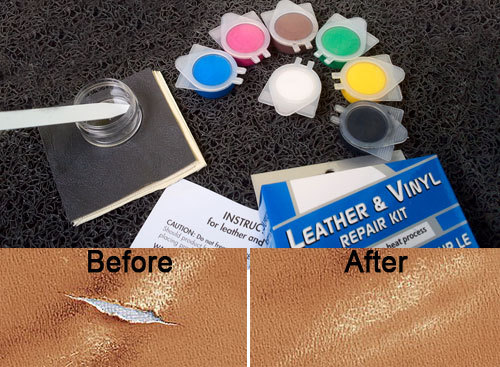 Sikeo handige leer reparatieset autostoel bank jassen gaten krassen scheuren geen warmte vloeibare leer vinyl reparatieset